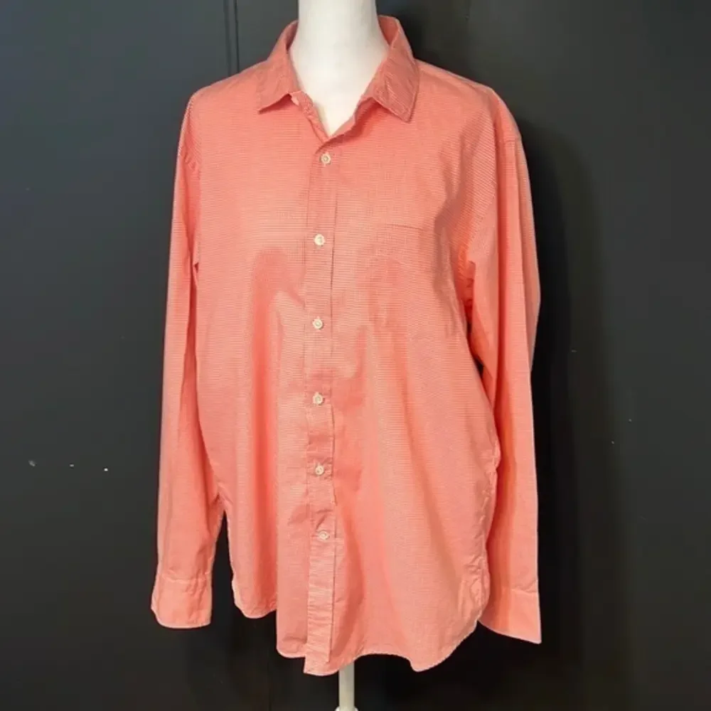 Thomas‎ Mason Shirting For J.Crew Red And White Checker Pattern Button Down